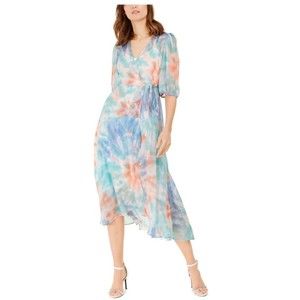 Calvin Klein sheer wrap Dress